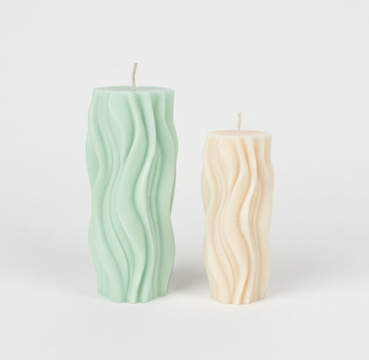 Lumére Artisan Abstract Pillar Candle Pack