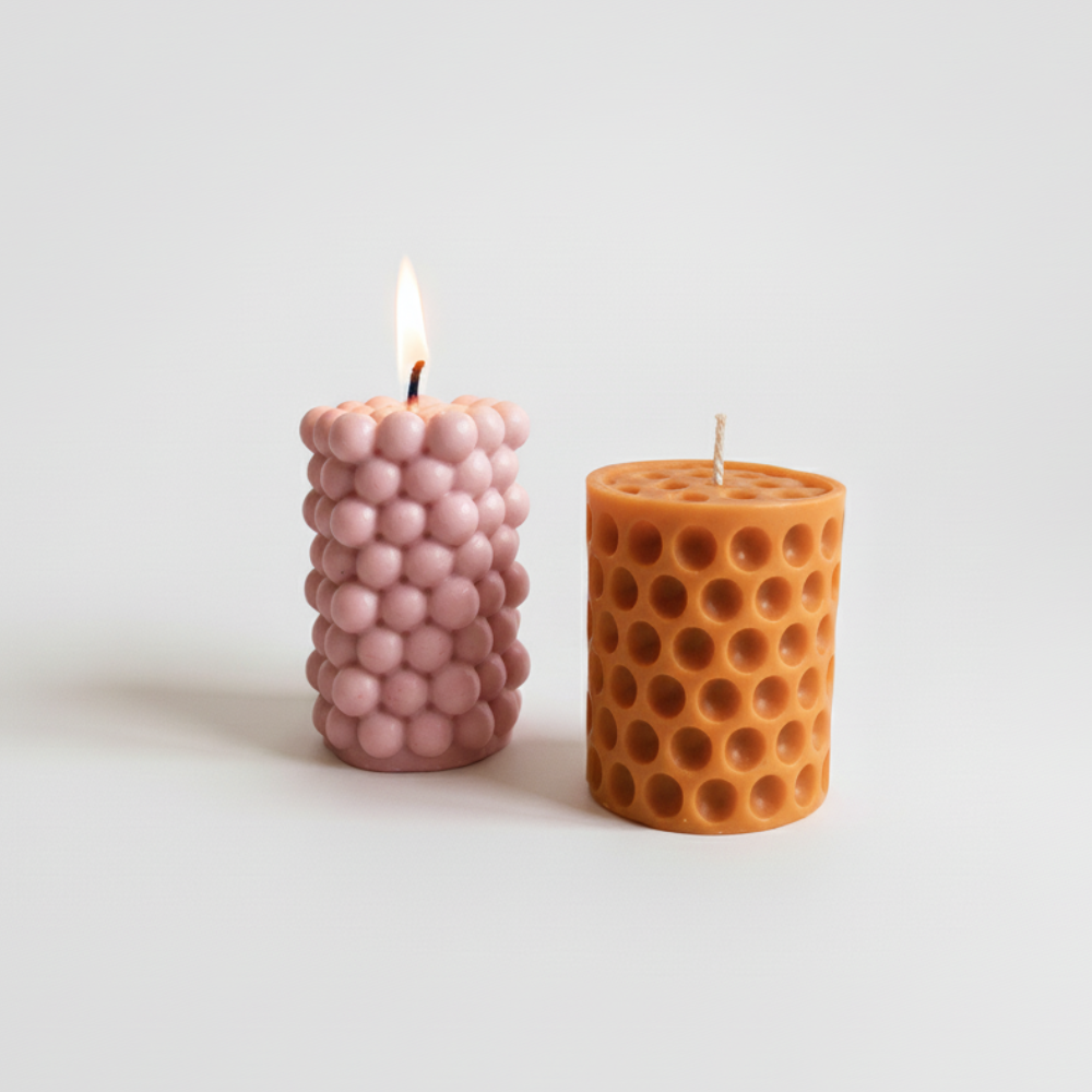 Artisan Bubble Pillar Candle Pack